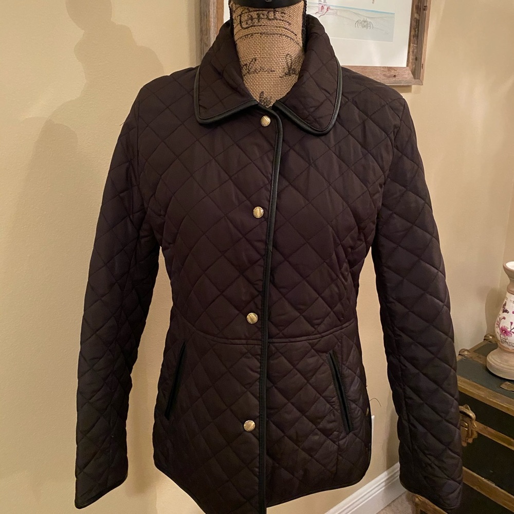 Black Ralph Lauren Quilted Coat